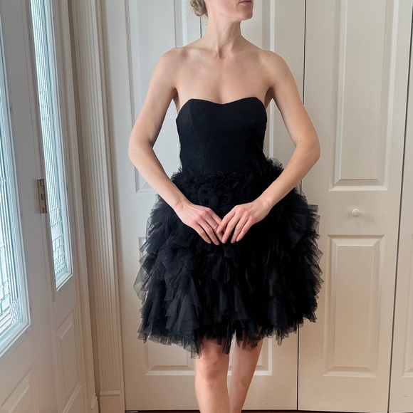 Betsey Johnson Strapless Tulle Cocktail Dress - Picture 6 of 7